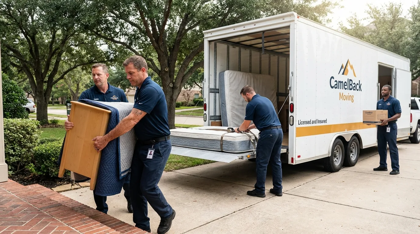 Crew loading residential truck for cross-state move from Atlantic City, NJ